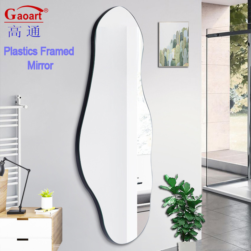 Espejo de tamaño completo personalizado para el lujo Art Deco vidrio de baño en el diseño de moda superior