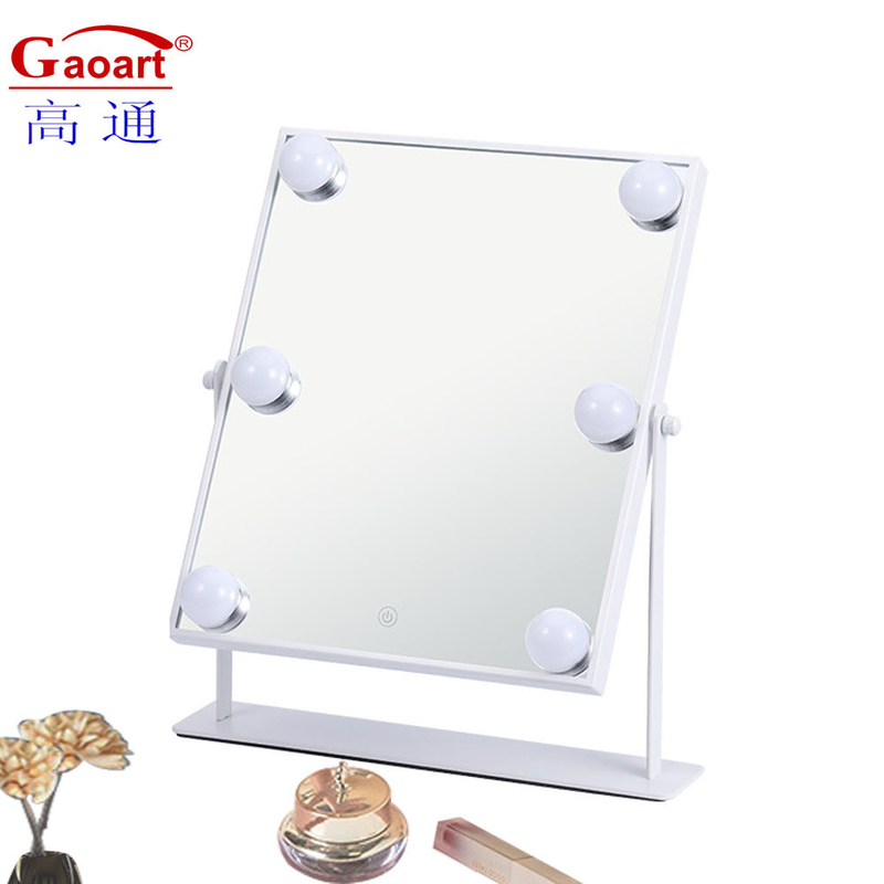 Estilo de diseño de moda con maquillaje iluminado a pared Led Espejo Hollywood Mirror With Lighting