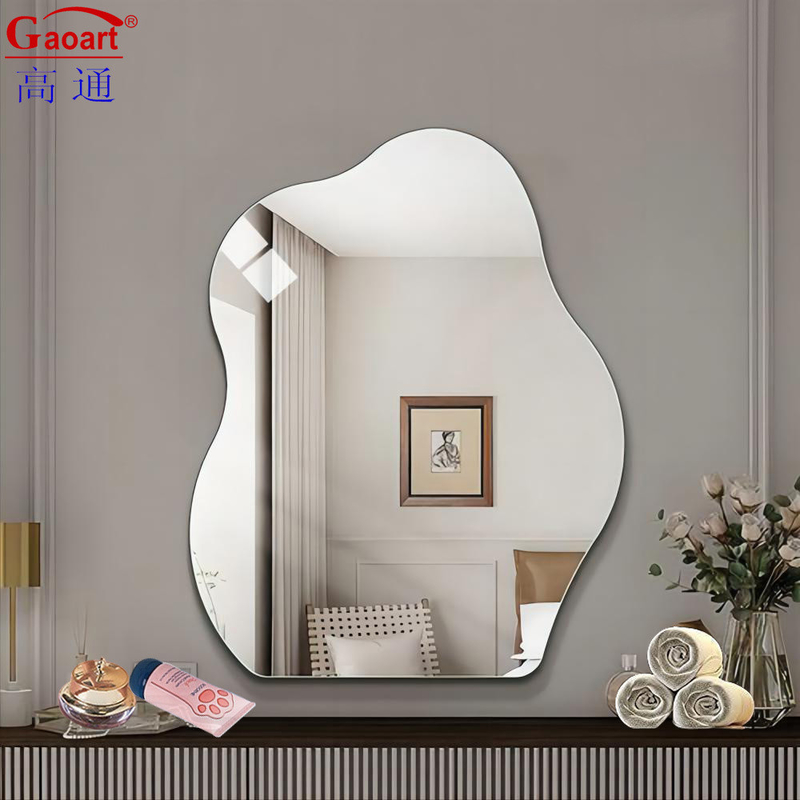 Diseño moderno tamaño personalizado Barbero Espejo Decoración para Big Beauty Estrella de forma de pared Baño