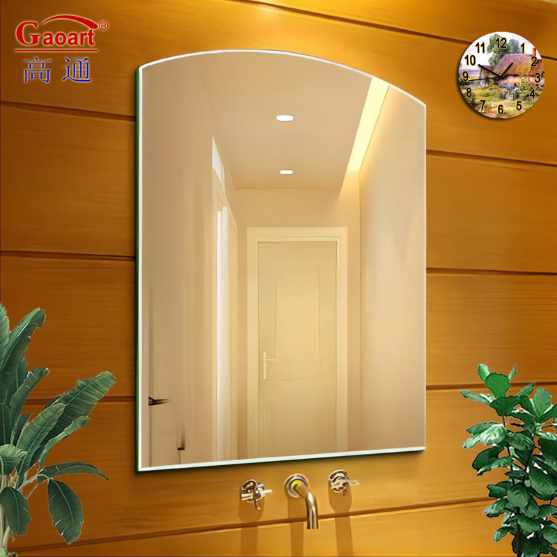 Espejo de pared en tamaño personalizado para el baño de lujo Antifog Barber Espejo Decoración