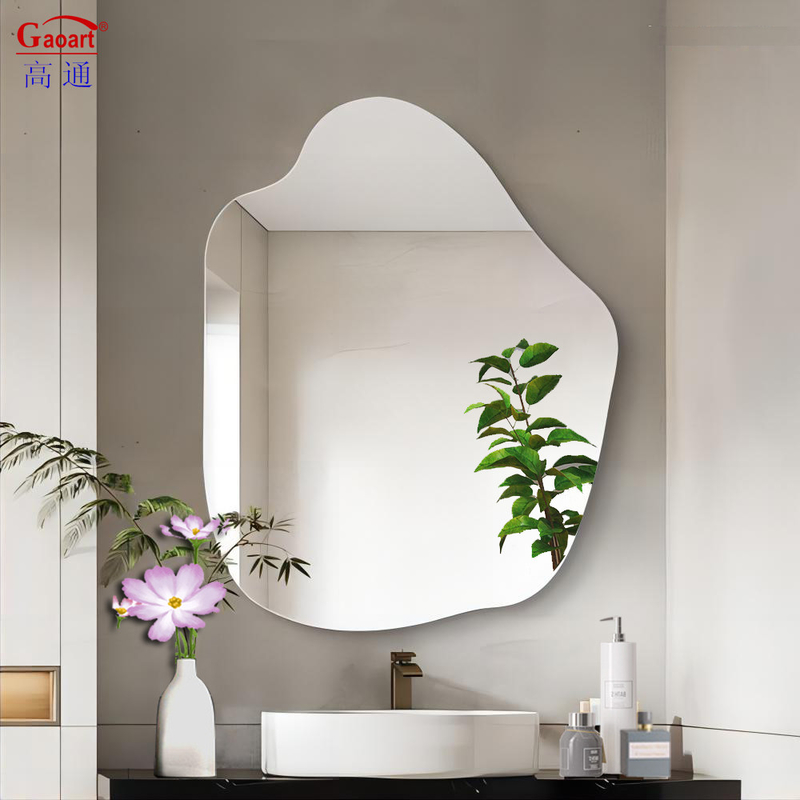 Vestido contemporáneo de cuerpo completo Diseño de vidrio flotante para pasillo Salón de belleza Decoración de la casa