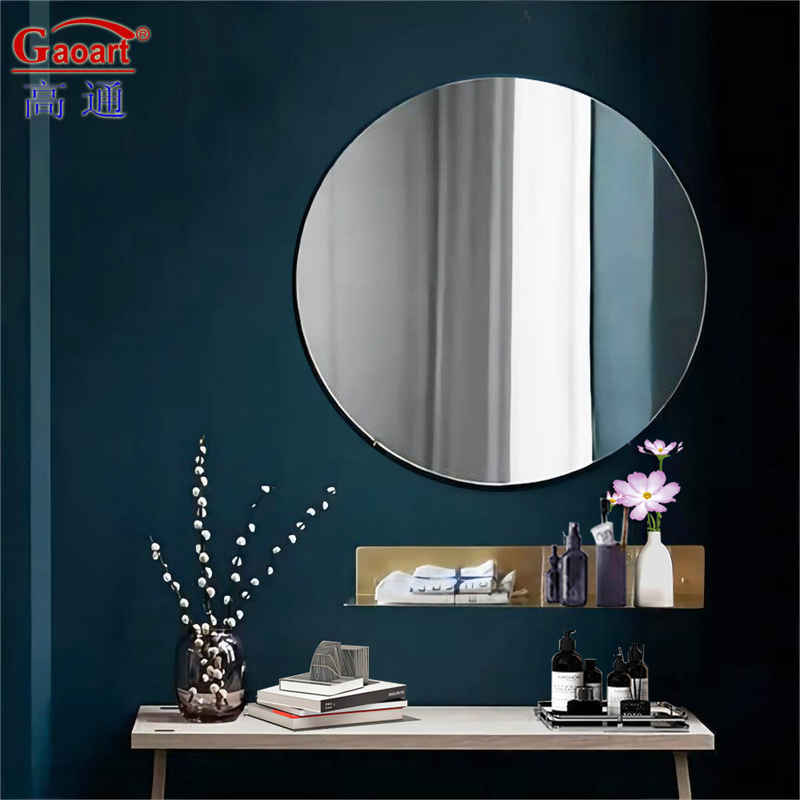 Gimnasio de pared espejo de plata pegatina de decoración única para el baño decoración colgante decoración del hogar