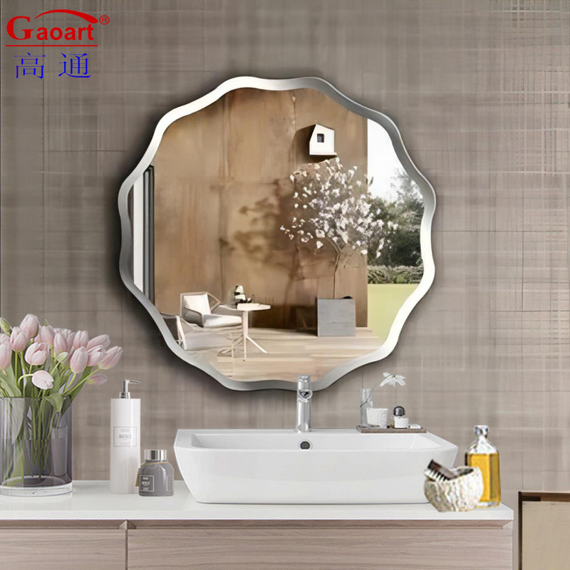 Espejo de pared grande de decoración de casa de longitud completa para baño moderno afeitar en el salón
