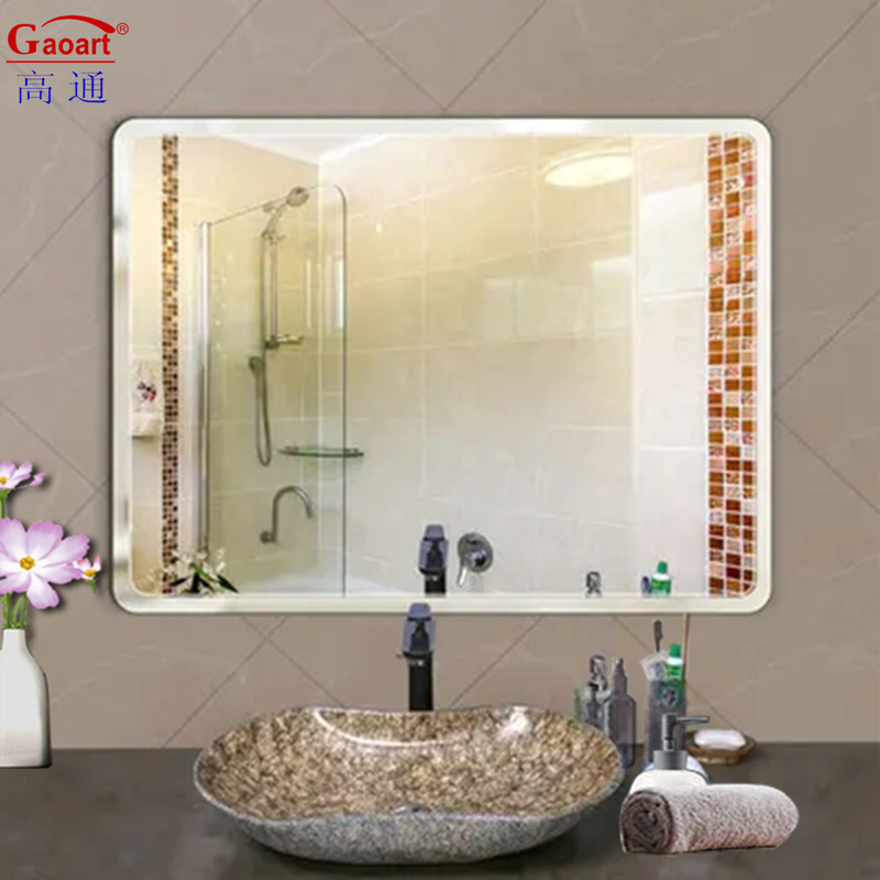 Decoración de baño Gran espejo de pared sin marco para dormitorio sala de estar y más