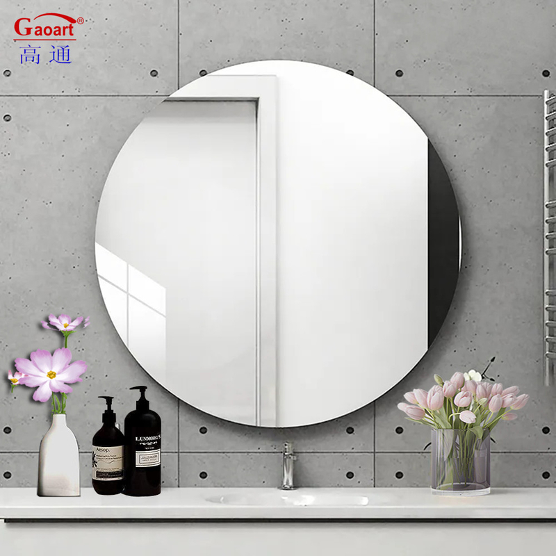 Decoración para el hogar Top Fashion Vidrio redondo espejo de pared para decoración del baño y durabilidad