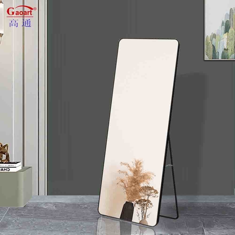 Espejo de pared grande moderno y elegante para decoración de estudio de baile de baño de lujo
