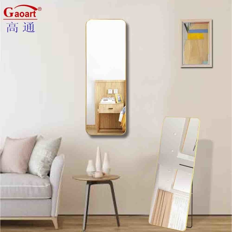 Espejo de vidrio para casa de bodas grande decoración de pared de baño en Cheval Barber Dance Studio