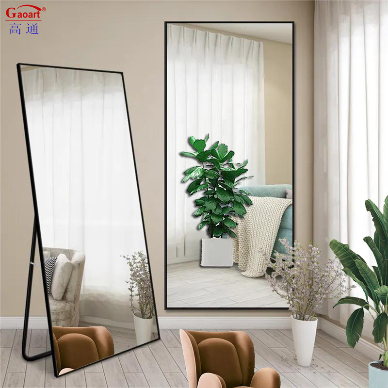 Espejo cuadrado contemporáneo para sala de estar moderna baño o salón de belleza colgando de la pared