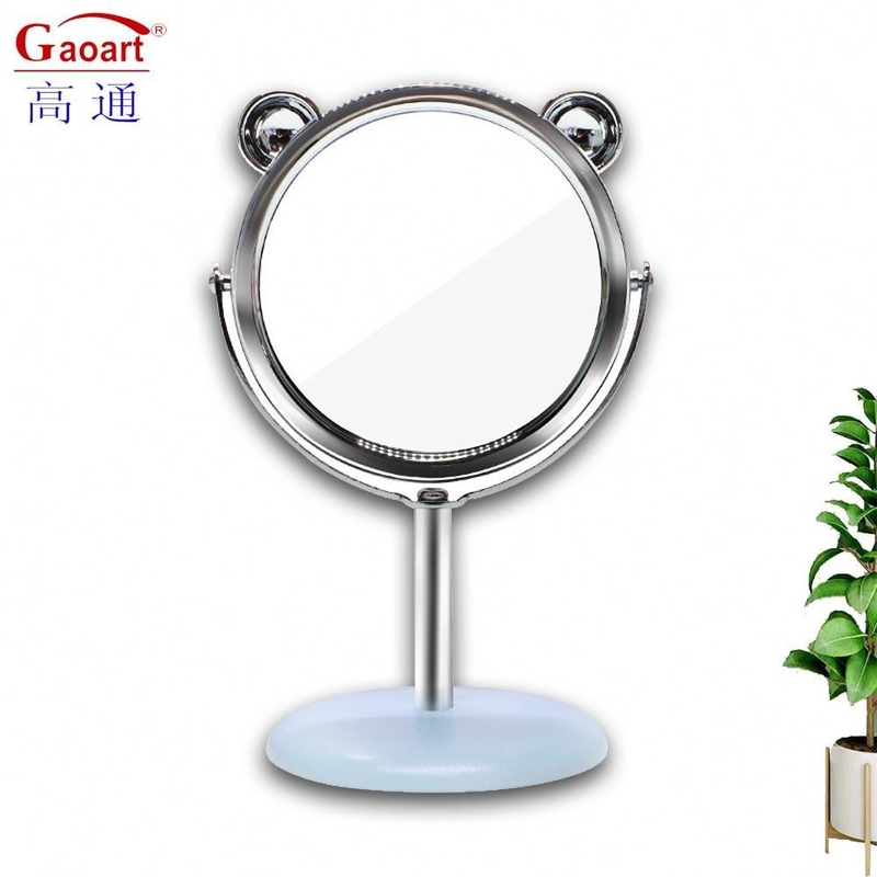 Plastico personalizado y espejo de vidrio Mini portátil de la vanidad círculo vestidor de casa decoración