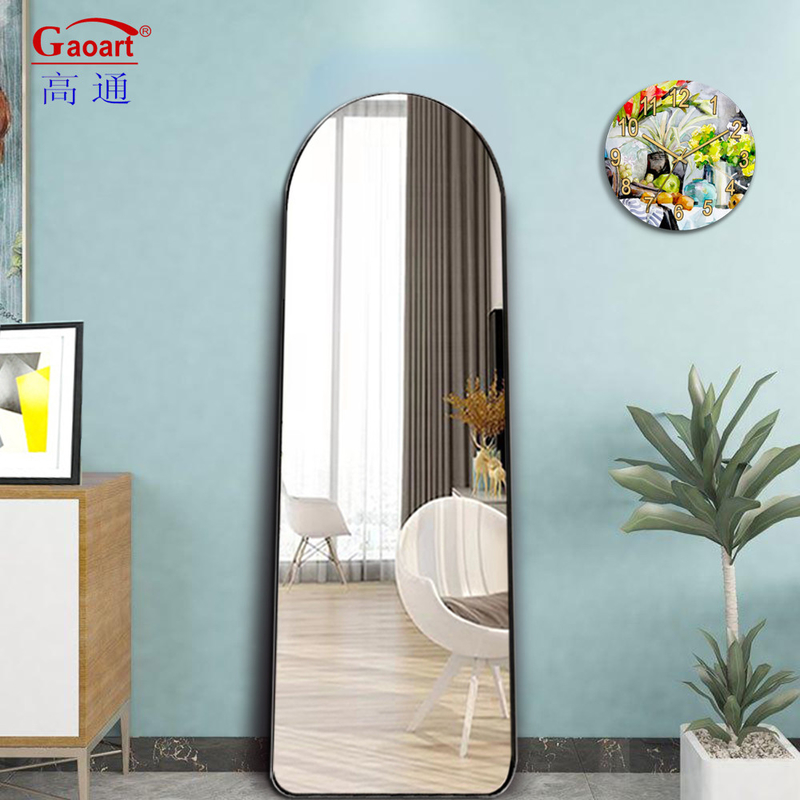 Largo del cuerpo Salón de vestir grande Stand Decoración del hogar Espejo para el salón Largo del piso