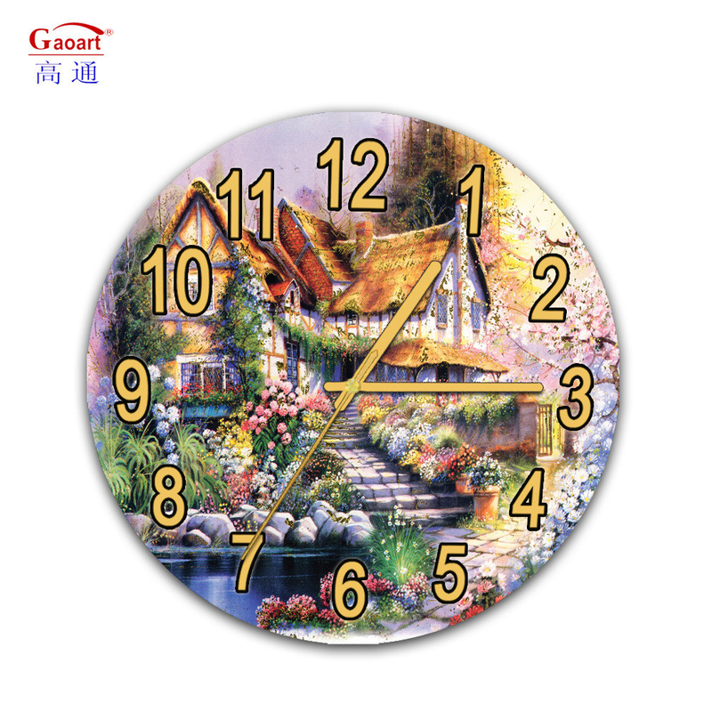 Modern Luxury Sublimación Gran decoración de cocina para el hogar Reloj UV con tipo de pantalla de aguja