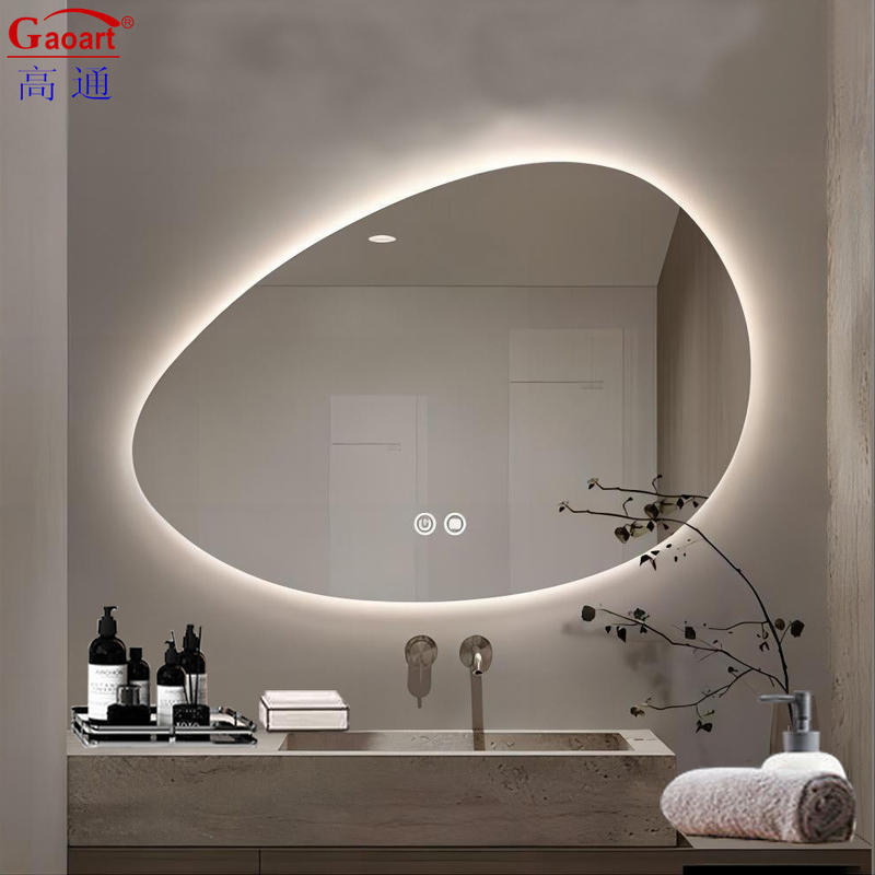 Baño inteligente Espejo de ducha de vidrio estilo Morden Iluminación de vestimenta Decoración de paredes