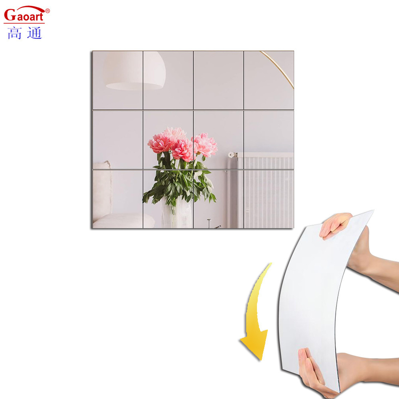 Acrílico Hoja de espejo Diseño personalizado Casa Decoración Pared adhesivos de plástico para el hogar