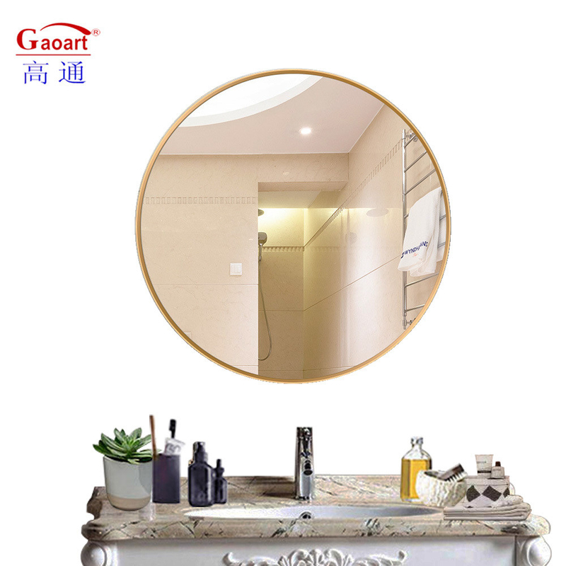 Espejo redondo decorativo de baño con láminas inquebrantables ducha de tamaño completo longitud de vidrio