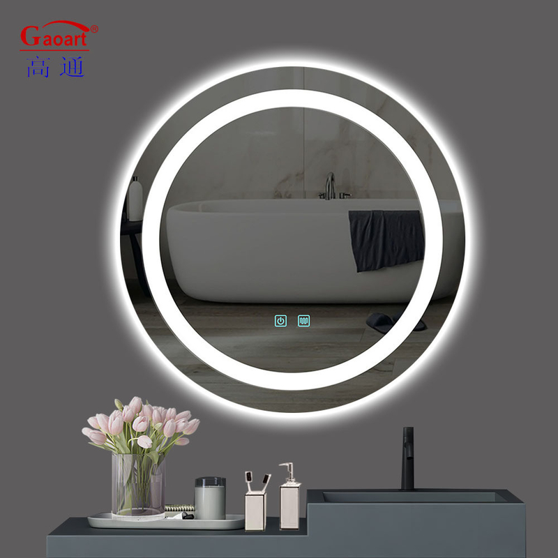 Smart Touch Screen Espejo LED para el día a día en la decoración del baño y la decoración del hogar moderno