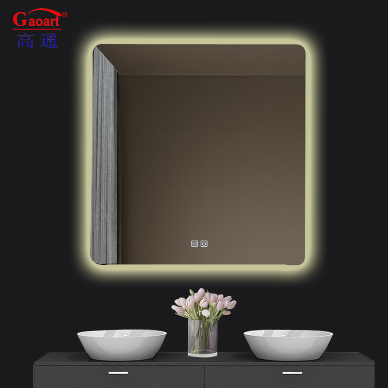 Tamaño personalizado LED Touch Bevelled Smart Fitness Baño espejo retroiluminado para maquillaje de salón