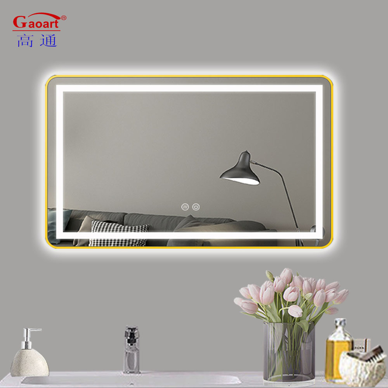 Baño sin marco luz de espejo LED para hotel salón decoración de la casa pantalla táctil inteligente
