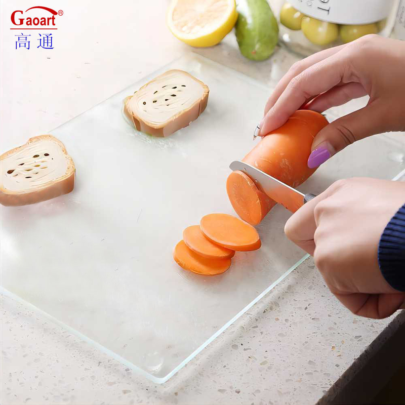 Accesorios de cocina Tabla de corte de queso de vidrio templado de vidrio templado para todas las estaciones