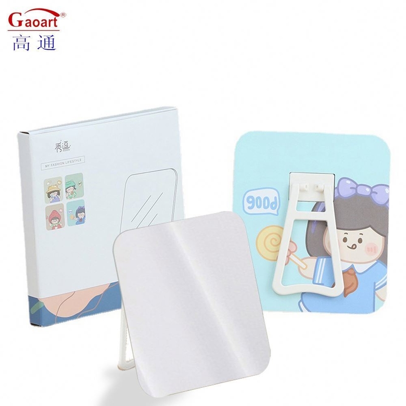 Todos los días diseño de bolsillo ajustable mini mesa cosmética con espejo redondo de maquillaje personalizado