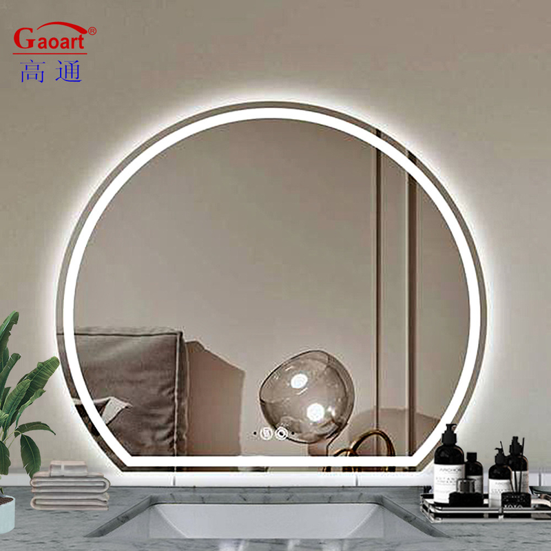 Tamaño personalizado Vidrio inteligente LED Salón pantalla táctil Espejo de baño para luz de pared LED