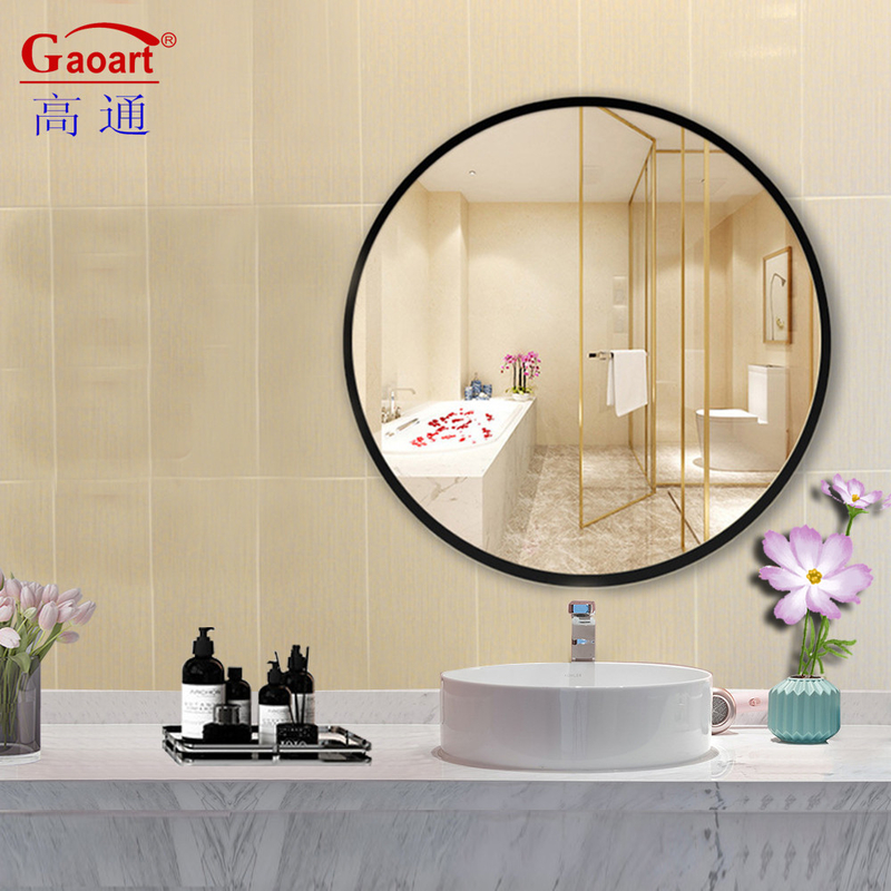 Estilo moderno Baño Vanidad Decorativo Espejo de plata para el gimnasio en el hogar Decoración de paredes