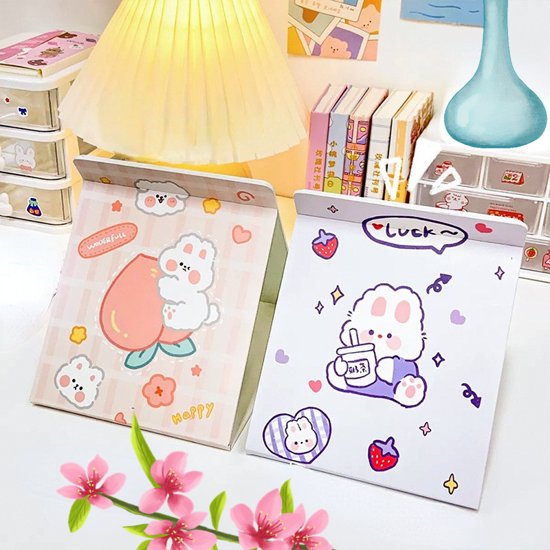Extra LOGO Sí Cute Espejo de maquillaje plegable en forma de corazón para viajes y cosméticos