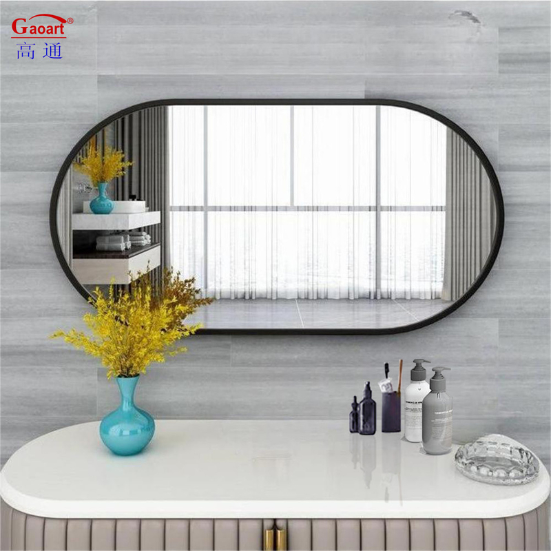 Espejo de baño de pie decorativo para casa Salón de baño Salón de dormitorio Decoración de pared