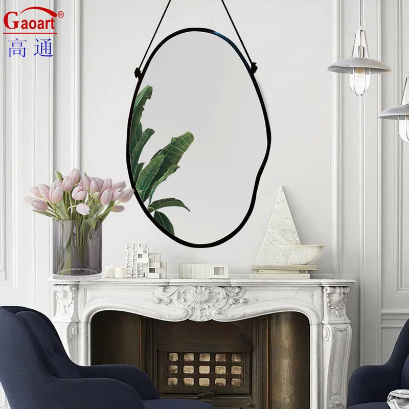 Tamaño personalizado Art Deco Vintage Antiguo Espejo de marco de plástico para decoración del baño