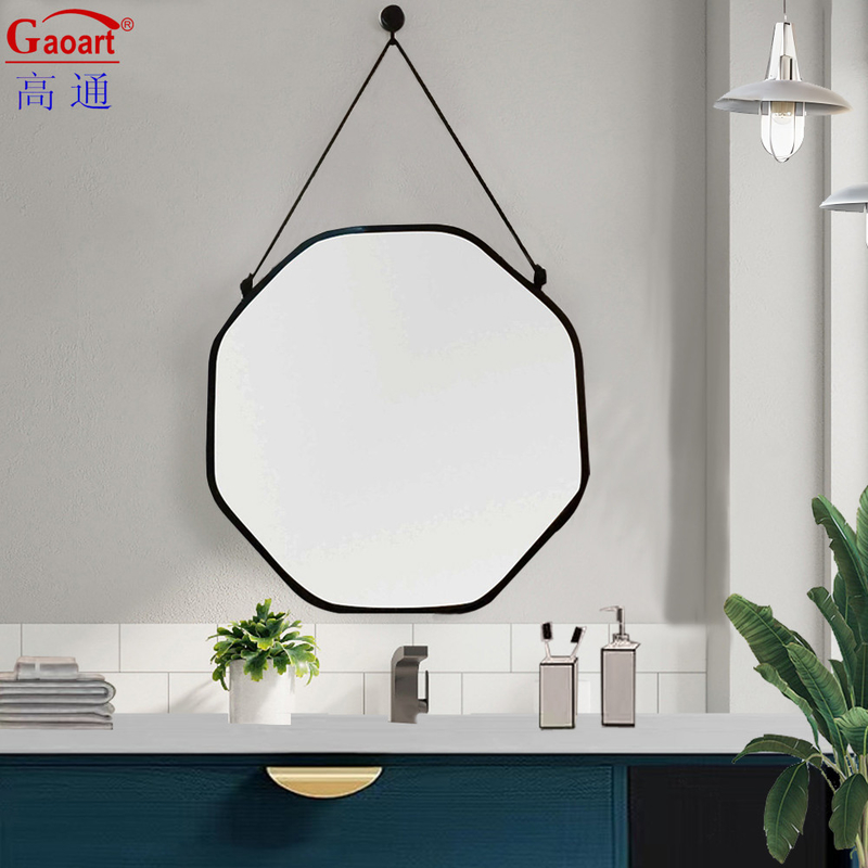 Espejo de marco de plástico Art Deco para la decoración del baño y todos los días