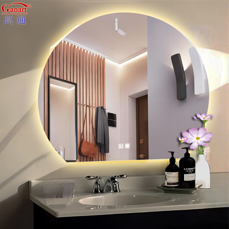 Espejo de maquillaje LED ecológico / espejo de baño retroiluminado con Bluetooth y anti niebla
