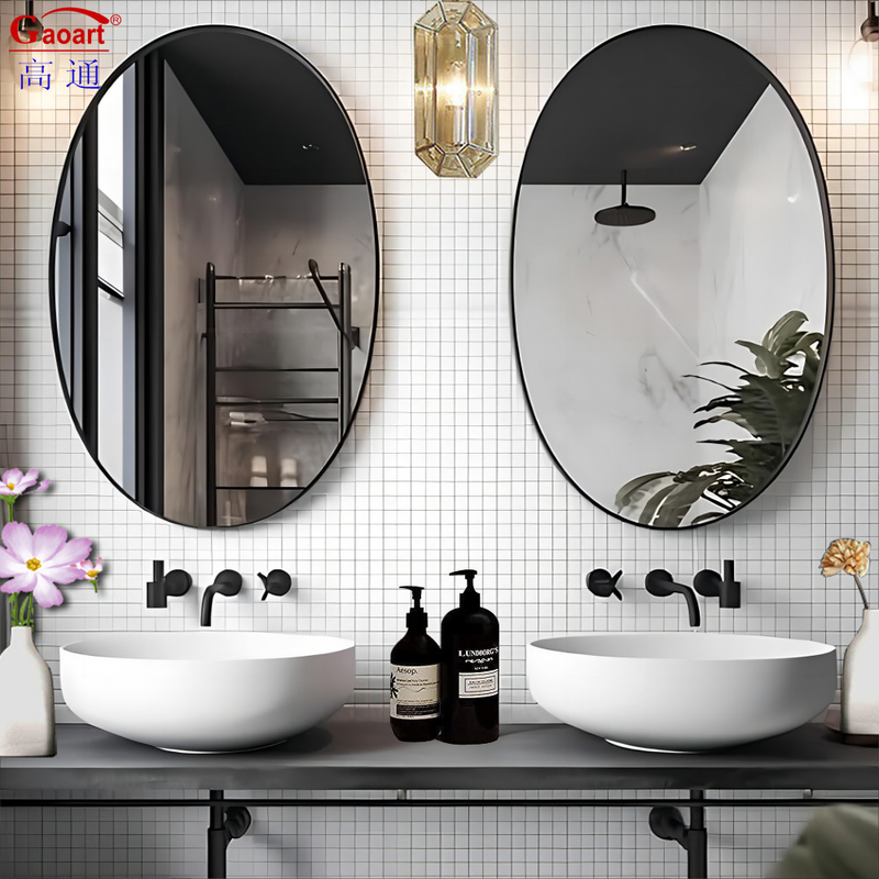 Espejo con marco asequible y elegante para diseño de interiores y decoración del hogar moderno